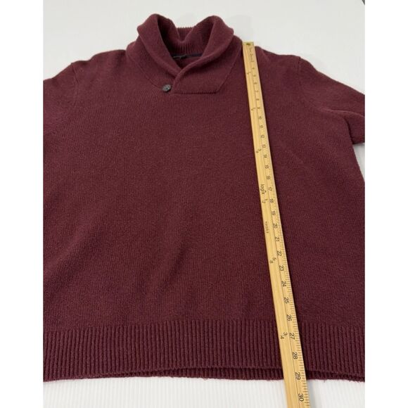 Banana Republic Sweater Women's XL Burgundy Mock Neck Long Sleeve Pullover - Picture 5 of 9